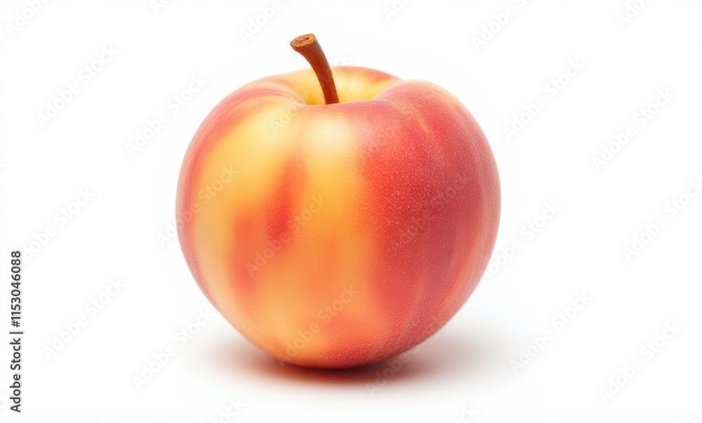 Fresh red-yellow apple on white background Fresh red-yellow apple on white background