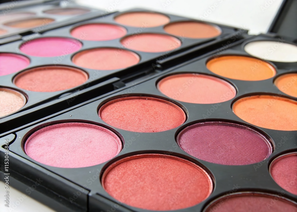 Colorful Circular Cosmetic Palettes with High-Depth-of-Field - Vibrant Makeup Swatches Colorful Circular Cosmetic Palettes with High-Depth-of-Field - Vibrant Makeup Swatches