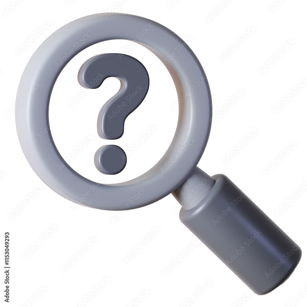 Search Not Found 3D Icon Search Not Found 3D Icon