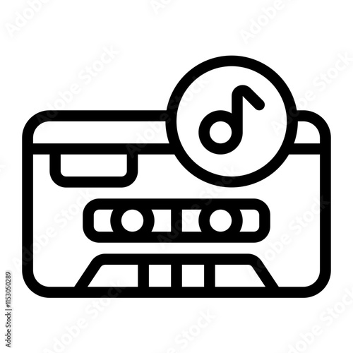 Cassette Line Icon