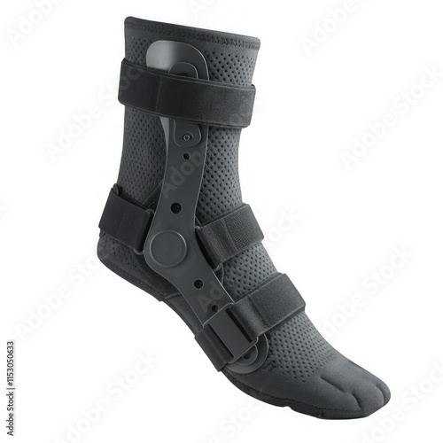 Foot support brace for injury recovery medical facility product image indoor setting close-up view health and wellness concept photo