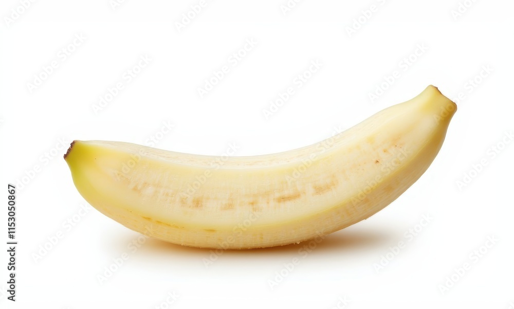 Fresh ripe banana on white background Fresh ripe banana on white background