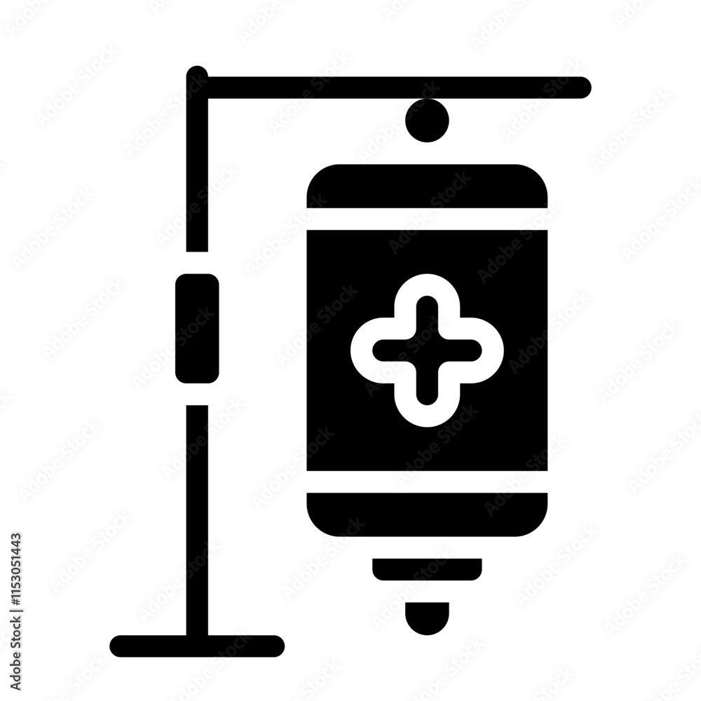 Obraz premium Chemotherapy Solid Icon