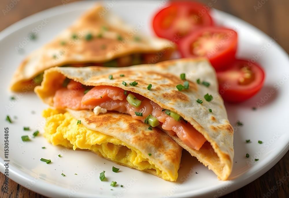 Pressed and toasted double panini with ham and cheese served on sandwich paper on a wooden table
Pressed and toasted double panini with ham and cheese served on sandwich paper on a wooden table