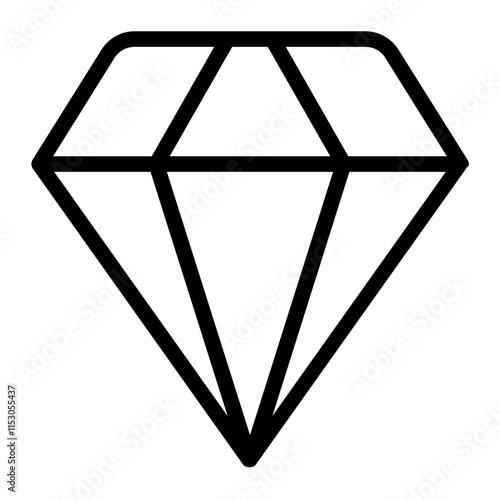 Diamond Line Icon
