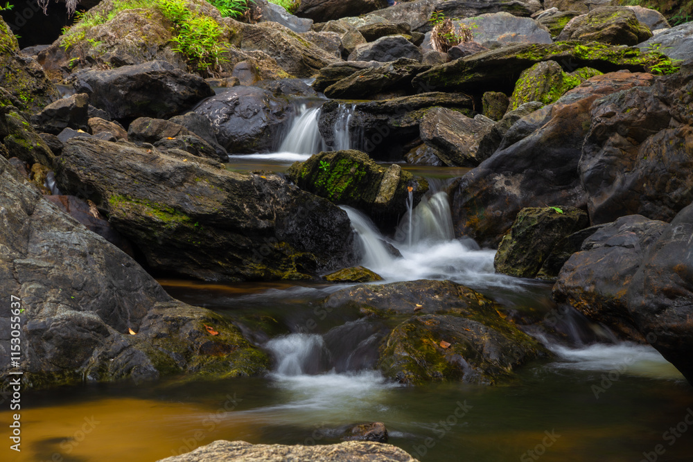 Khlong Lan Waterfall is one of the most beautiful and grand waterfalls in Thailand. The area above the cliff of the waterfall is a wide plain. Below the waterfall is a large pool where you can swim.
Khlong Lan Waterfall is one of the most beautiful and grand waterfalls in Thailand. The area above the cliff of the waterfall is a wide plain. Below the waterfall is a large pool where you can swim.