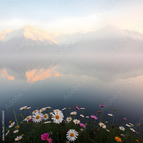 sunrise over the mountains