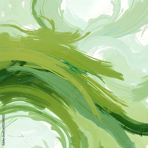 abstract green background with waves
