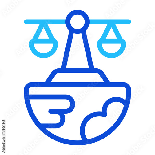 Global laws Duoline Icon