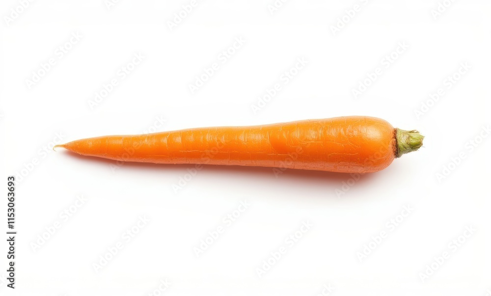 Fresh organic orange carrot on white Fresh organic orange carrot on white