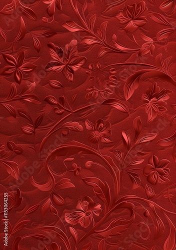 Red Floral Pattern