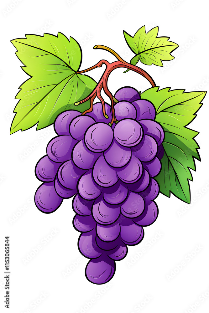 a bunch of grapes with leaves a bunch of grapes with leaves