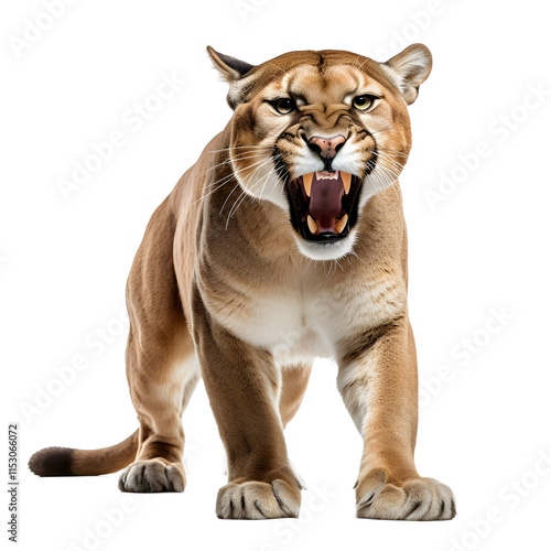 a tiger with its mouth open