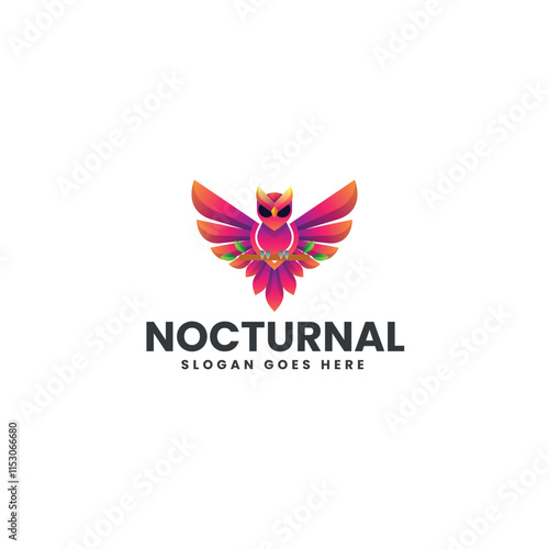 Noctrunal Gradient Colorful Logo photo