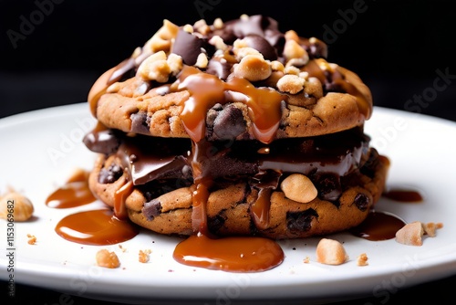 miso caramel chocolate chip cookies