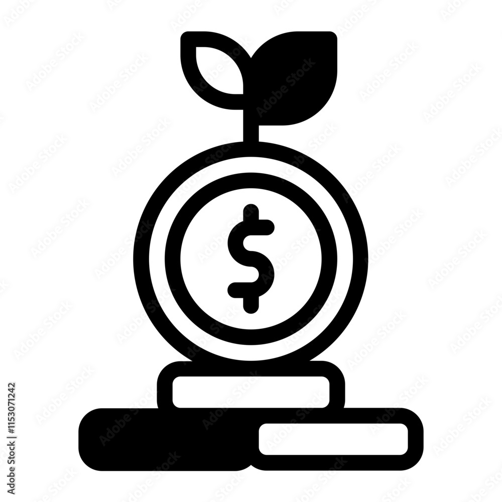 Investment Glyph Icon
