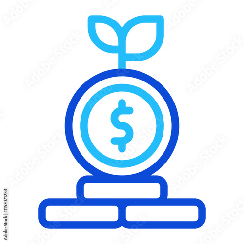 Investment Duoline Icon