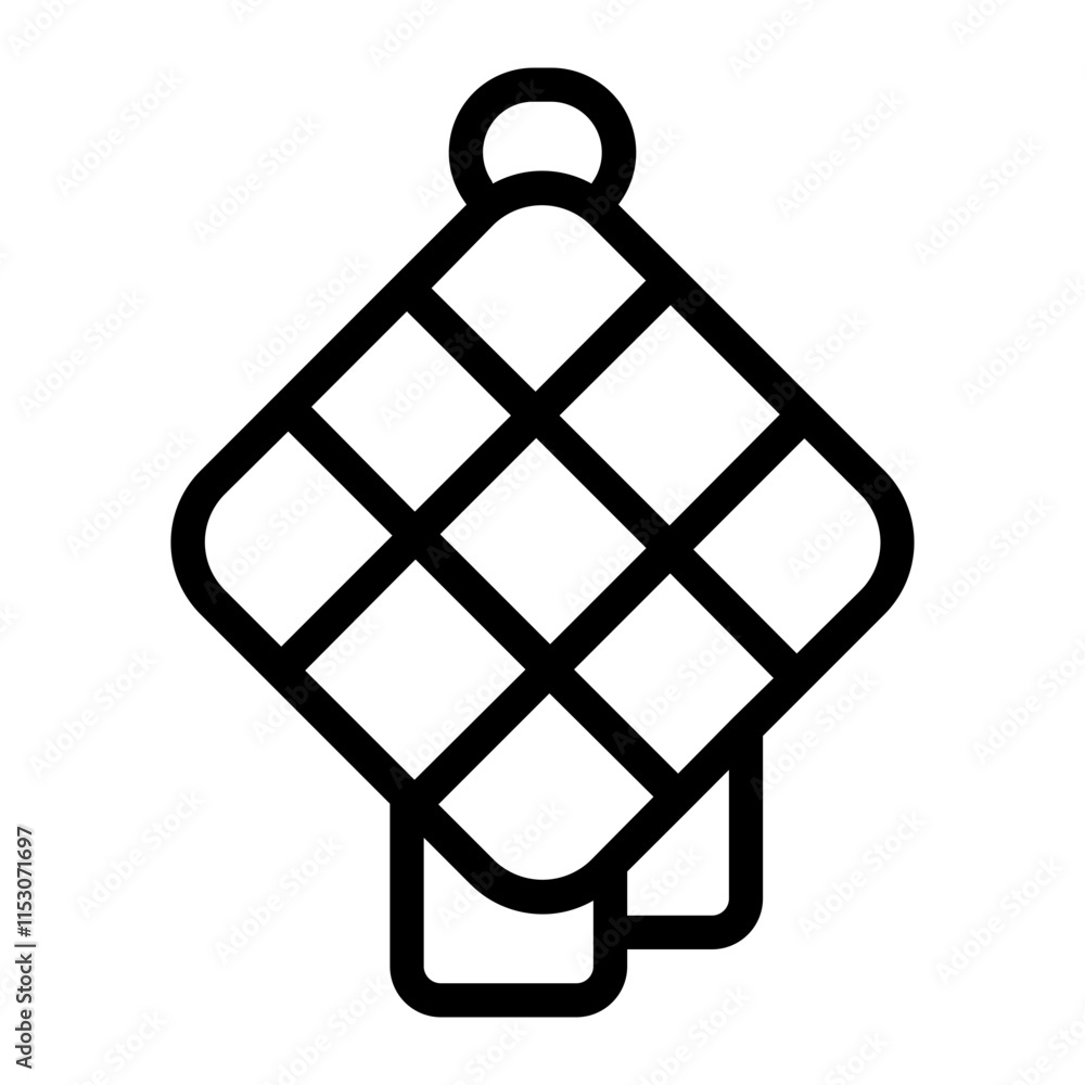 Ketupat Line Icon