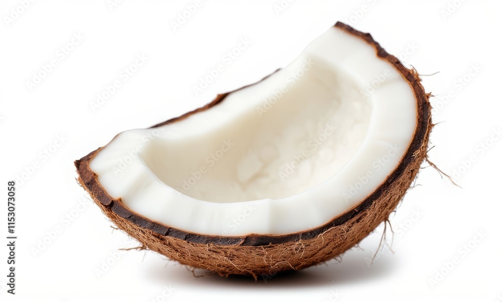 Close-up of a coconut half Close-up of a coconut half
