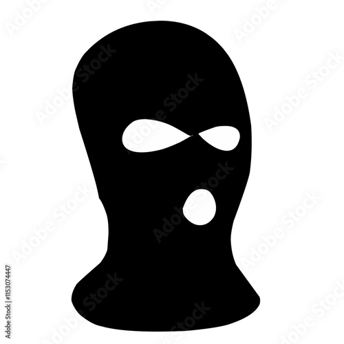 Balaclava masks of criminals  bandits and mafia  terrorist mask 