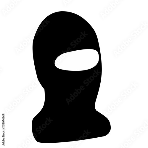 Balaclava masks of criminals  bandits and mafia  terrorist mask 