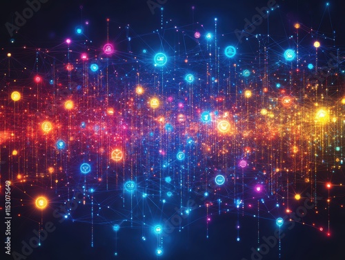 Wallpaper Mural Vibrant Infographic on Clustering Techniques Torontodigital.ca