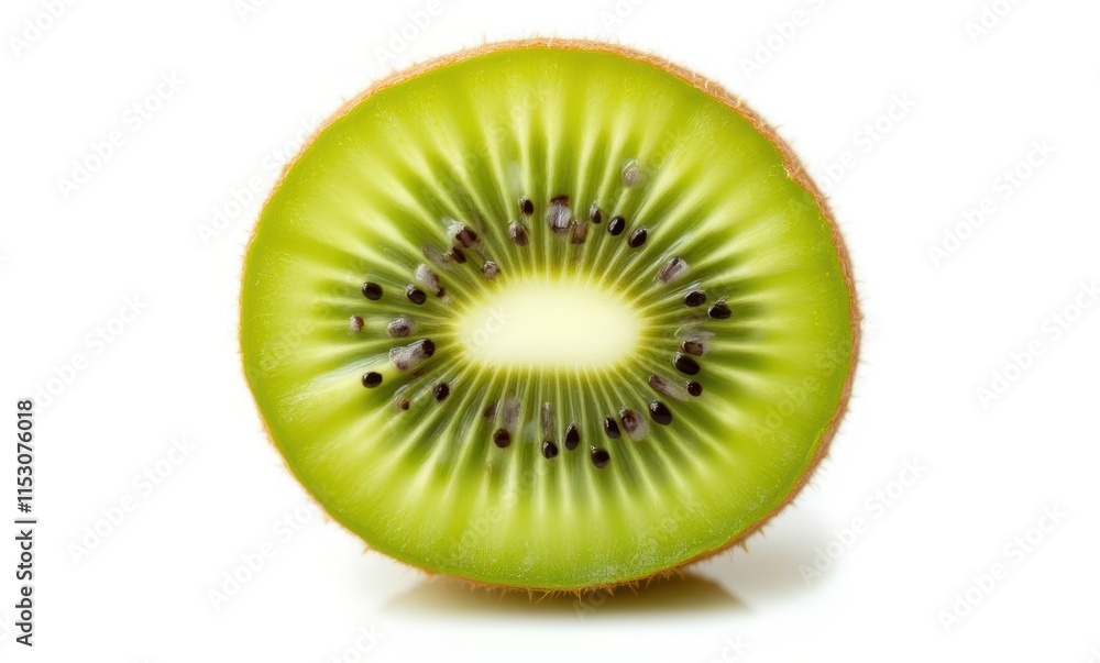 Freshly sliced kiwi fruit showing vibrant green Freshly sliced kiwi fruit showing vibrant green