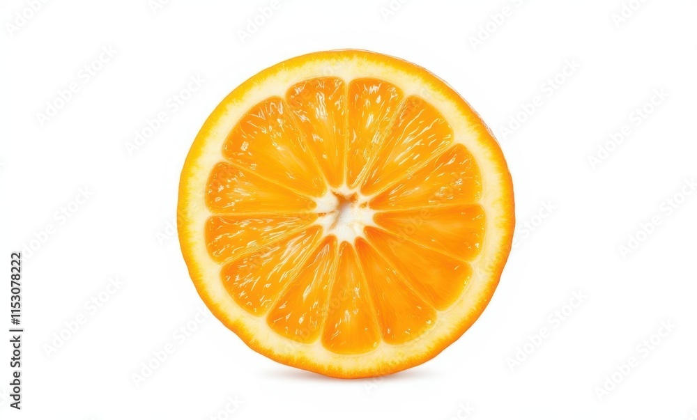 Fresh orange slice on white background Fresh orange slice on white background