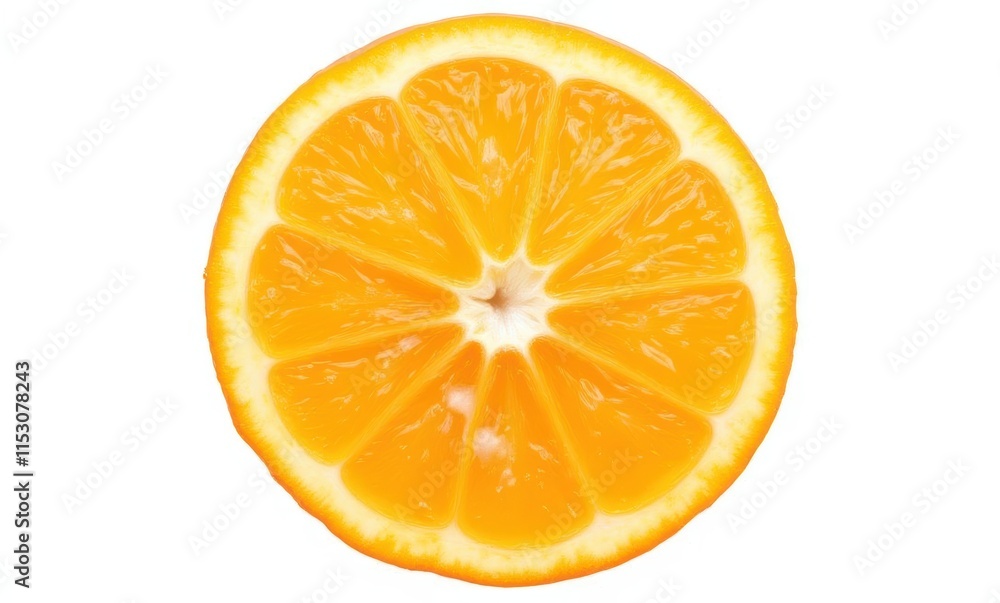 Fresh orange slice on white background Fresh orange slice on white background