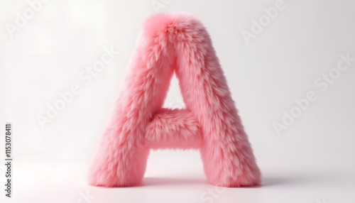 Fluffy Pink Letter A: A Soft and Cuddly Alphabet