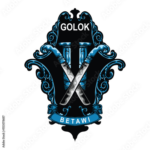 Betawi machete illustrator vector design