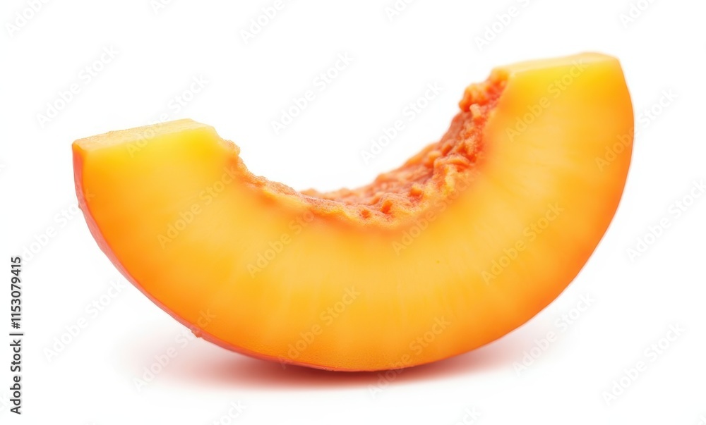 Fresh orange cantaloupe slice Fresh orange cantaloupe slice