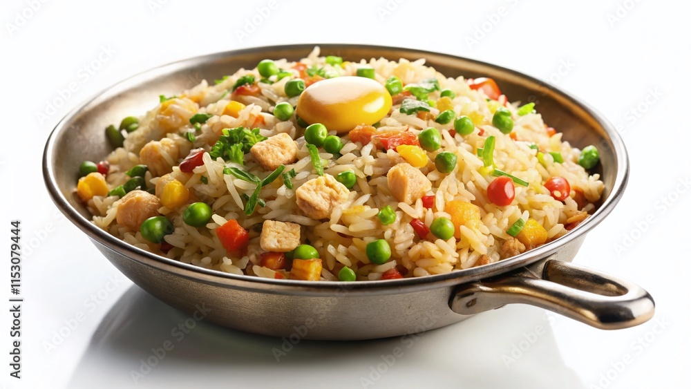 Delicious Fried Rice: Isolated, High-Resolution Stock Photo for Advertising Delicious Fried Rice: Isolated, High-Resolution Stock Photo for Advertising