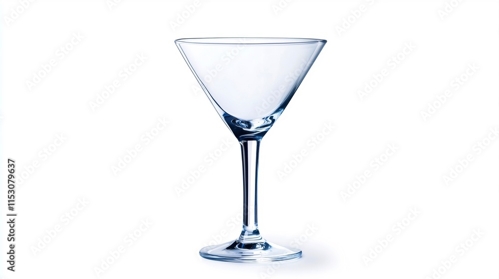 empty cocktail glass isolated on white empty cocktail glass isolated on white
