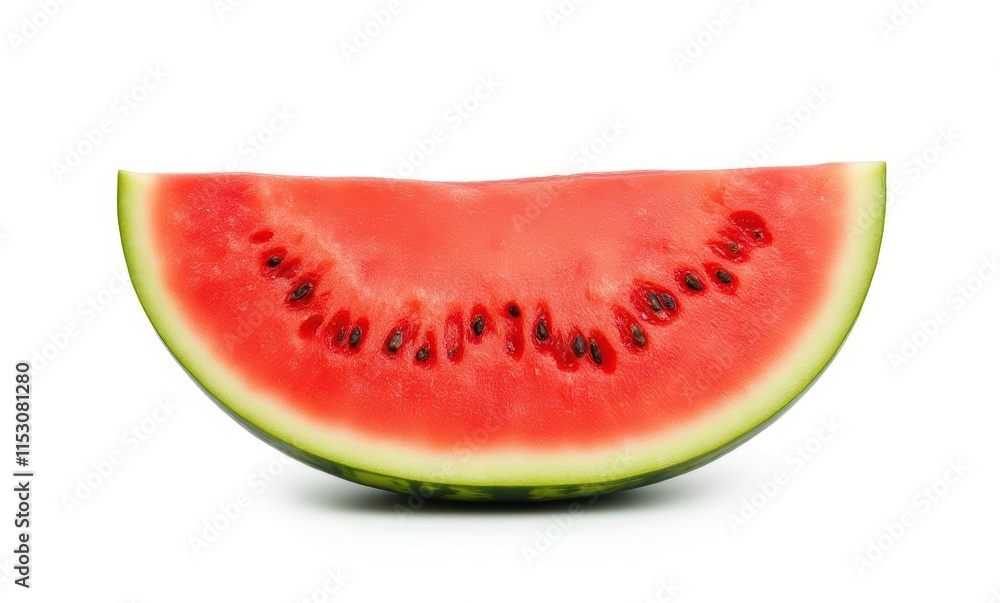 Fresh watermelon slice on white background Fresh watermelon slice on white background