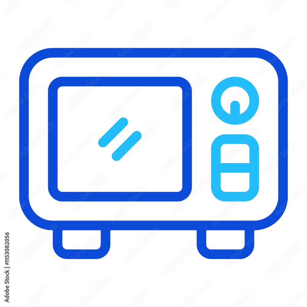 Microwave Duoline Icon Microwave Duoline Icon