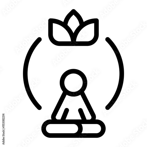 Mindfulness Line Icon