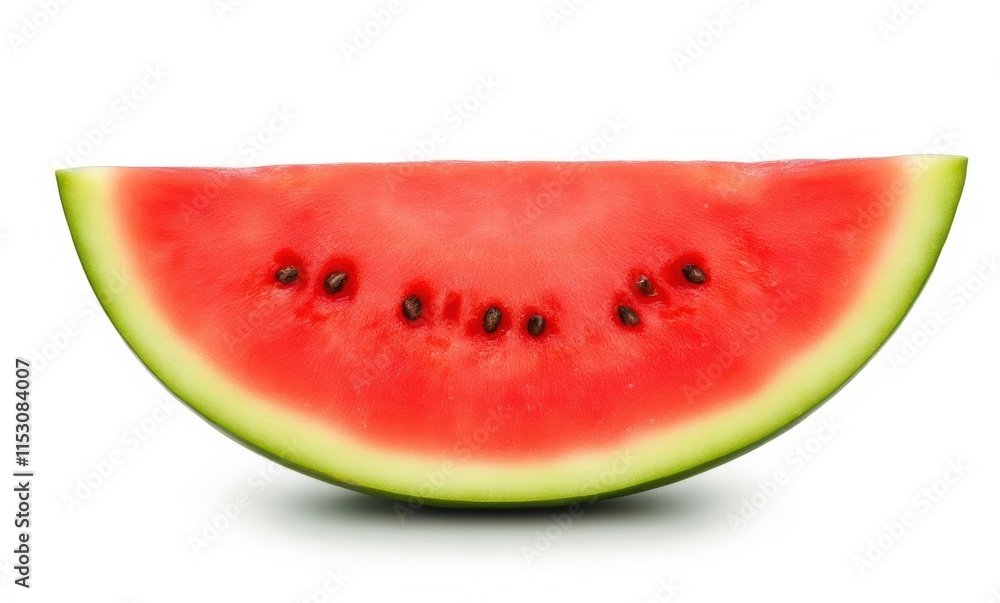 Fresh watermelon slice on white background Fresh watermelon slice on white background