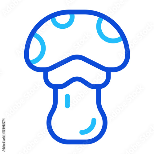 Mushroom Duoline Icon