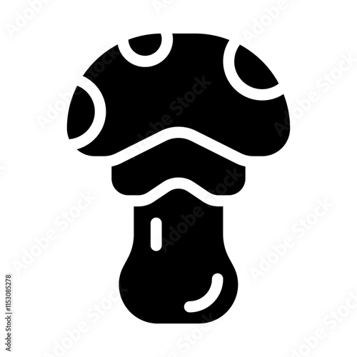 Mushroom Solid Icon