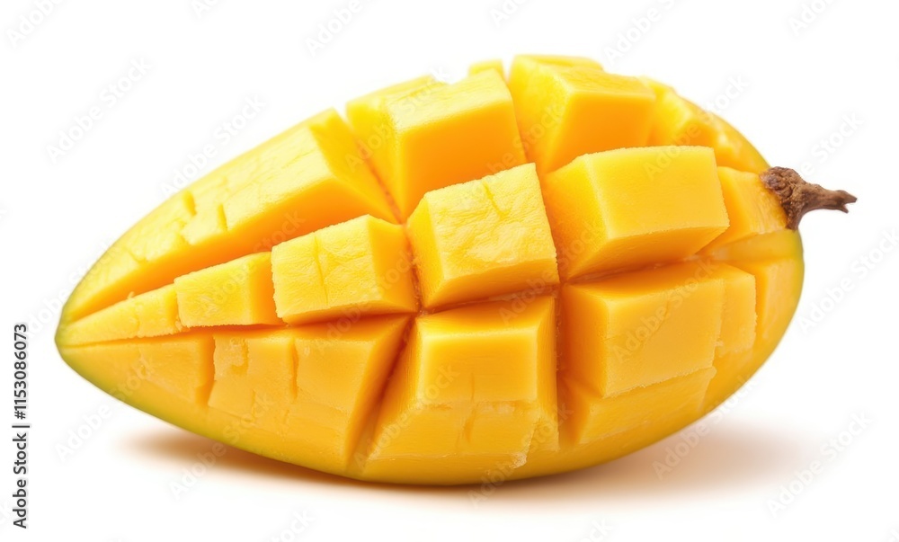 Freshly cut ripe mango slices Freshly cut ripe mango slices