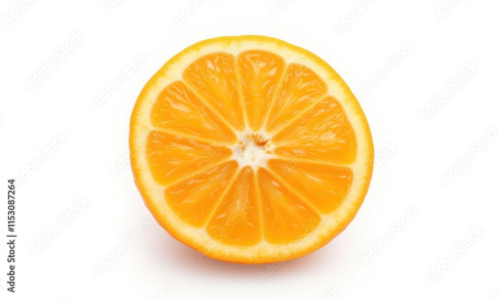 Fresh orange half on a white background Fresh orange half on a white background
