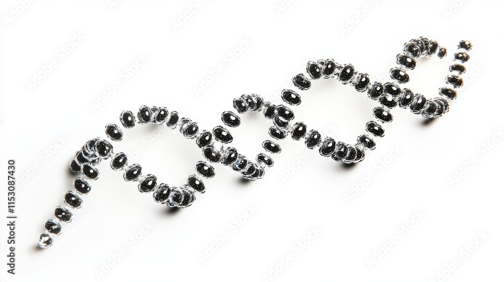 Chain vector DNA. The contours of the DNA. Chain vector DNA. The contours of the DNA.