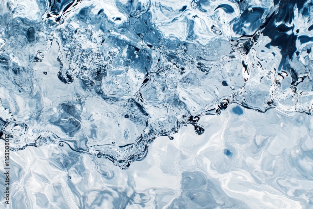Abstract blue water texture, swirling patterns, liquid motion. Abstract blue water texture, swirling patterns, liquid motion.