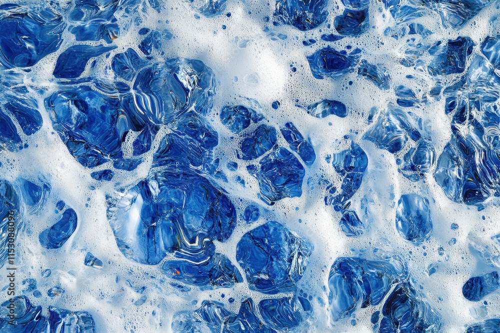 Abstract blue and white foam texture. Abstract blue and white foam texture.