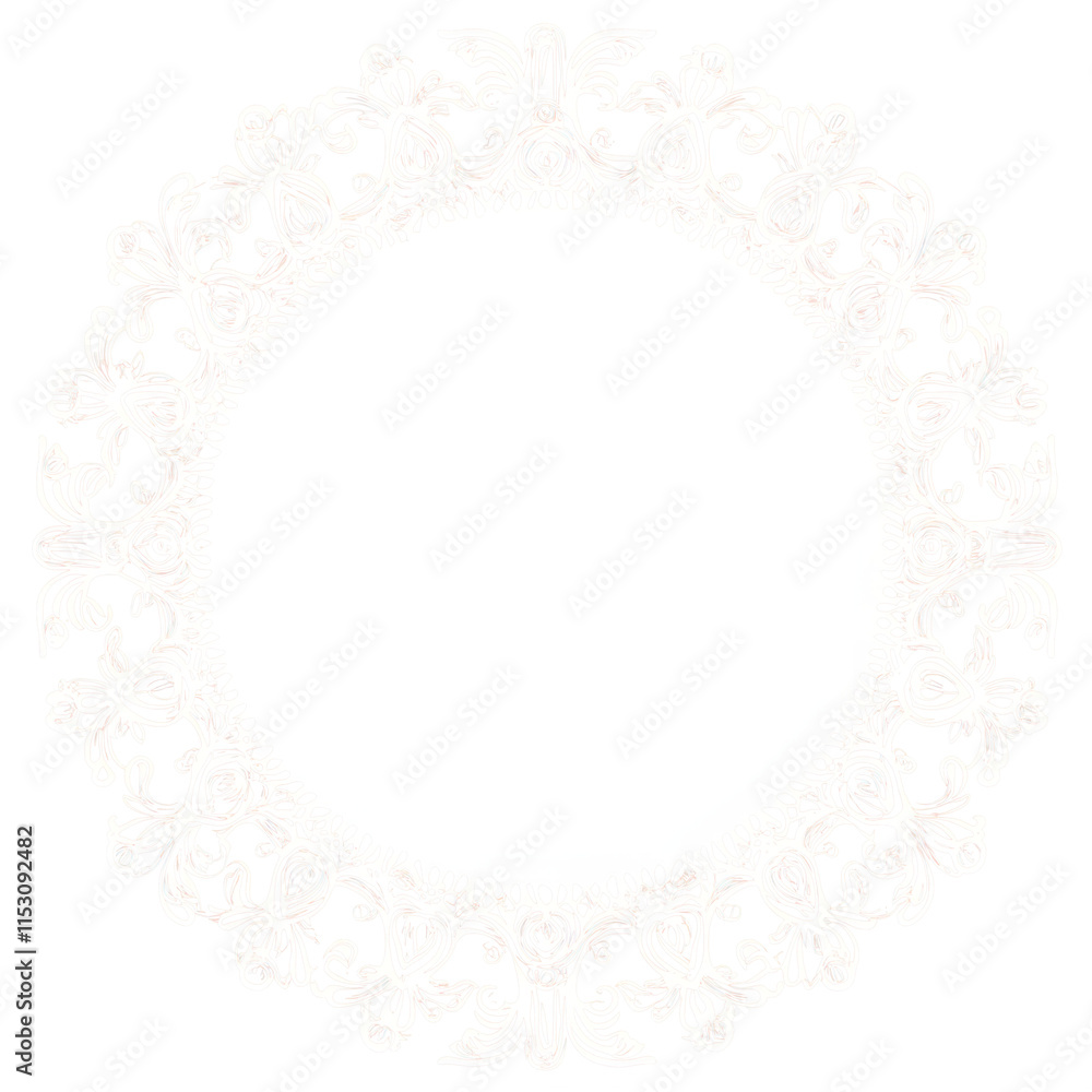 Decorative frame Elegant vector element for design in Eastern style, place for text. Floral pink and white border. Lace illustration for invitations and greeting cards Decorative frame Elegant vector element for design in Eastern style, place for text. Floral pink and white border. Lace illustration for invitations and greeting cards