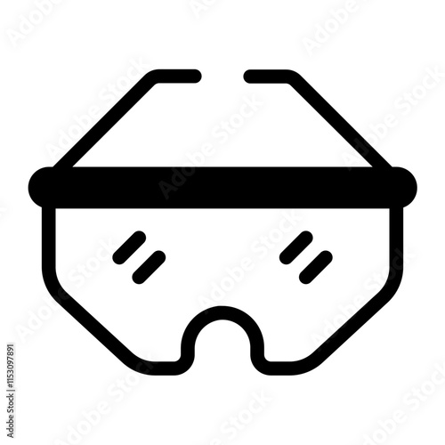 Sunglasses Glyph Icon