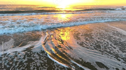 a quiet day at sea and a wonderful sunset view