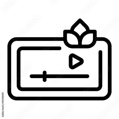 Video Line Icon