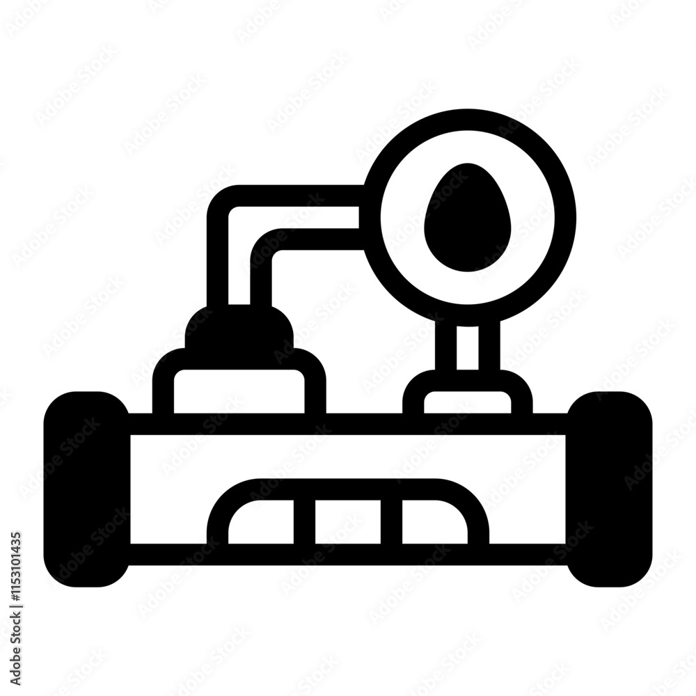 Water System Glyph Icon Water System Glyph Icon